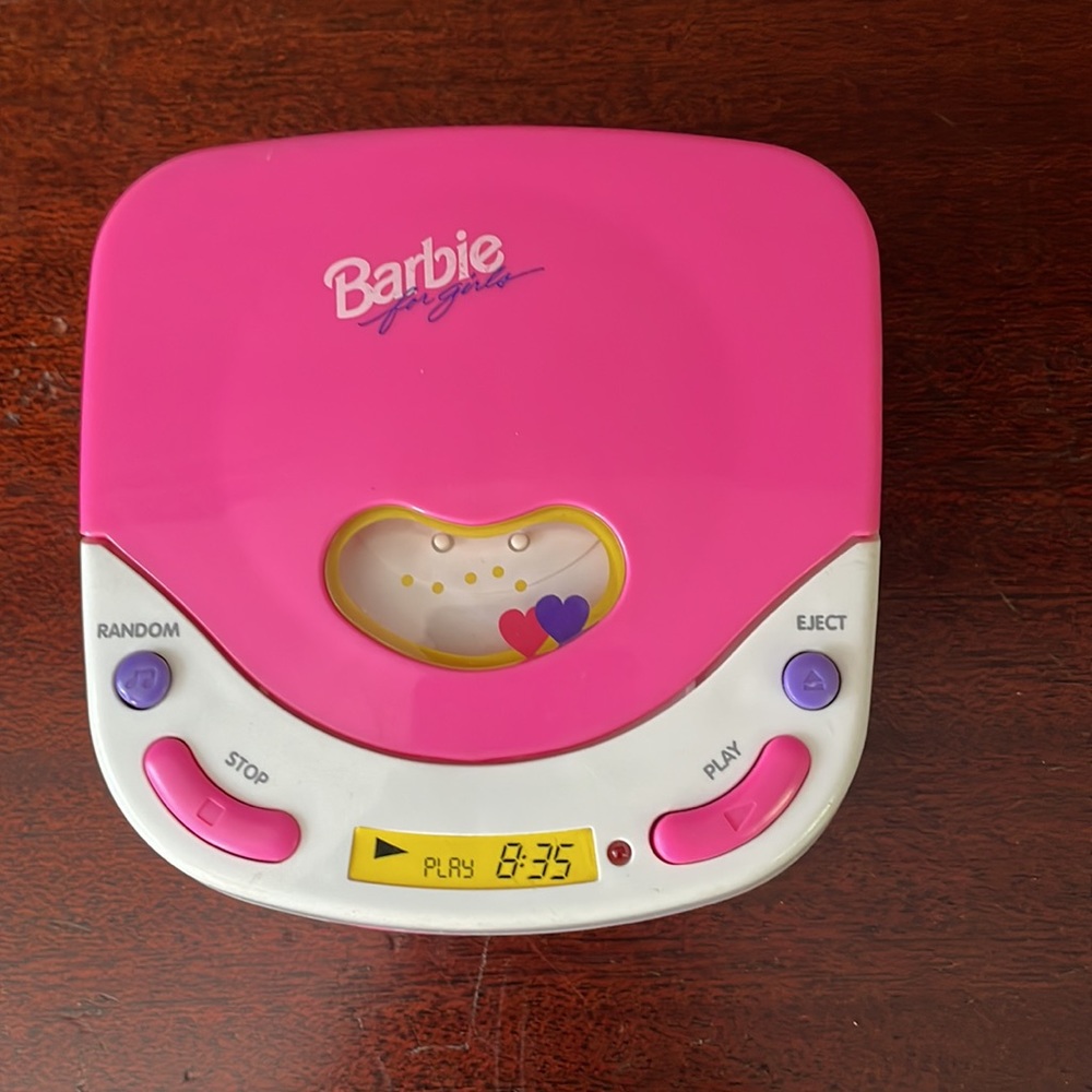 Barbie mini CD player. Vintage.